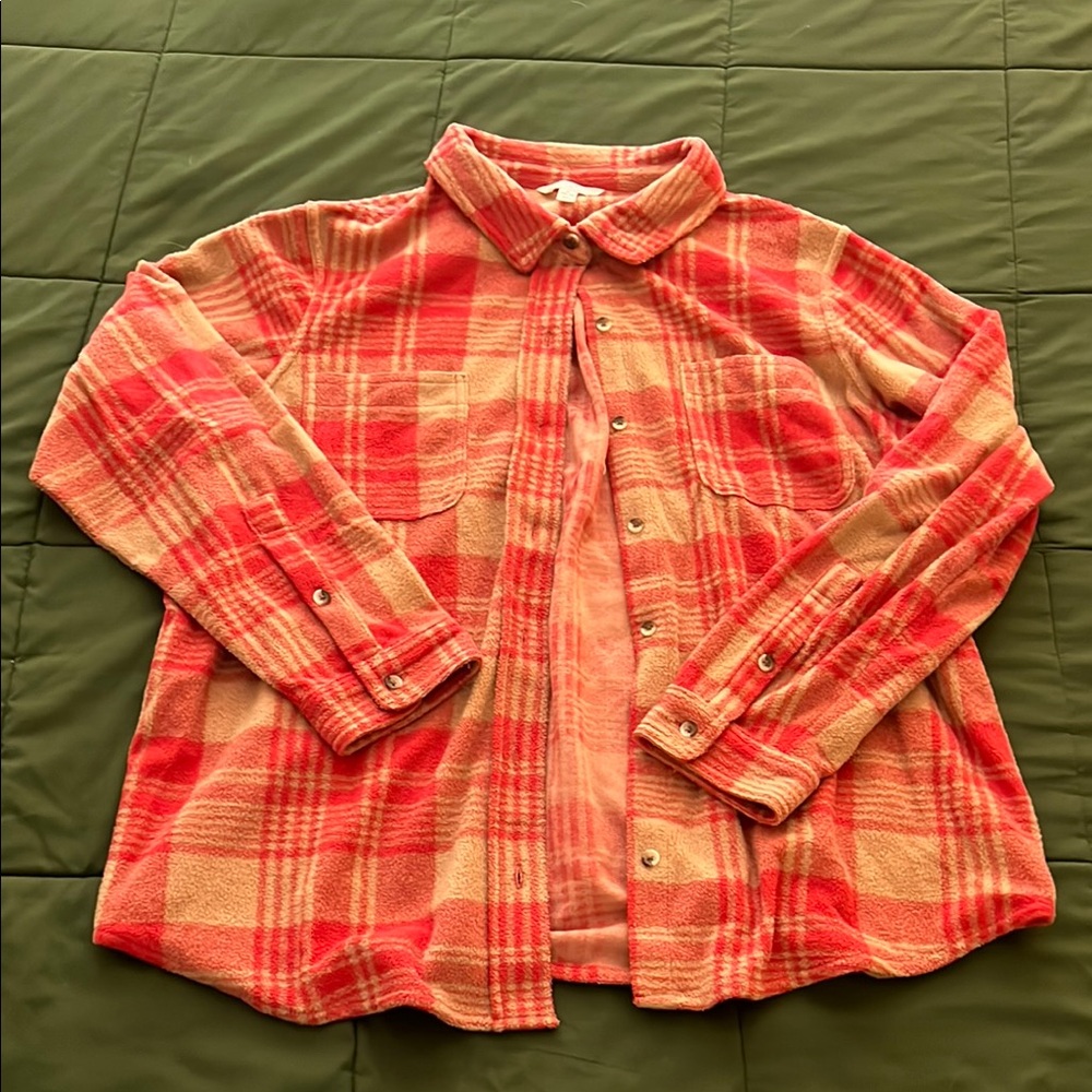 Red Plaid Flannel Shirt